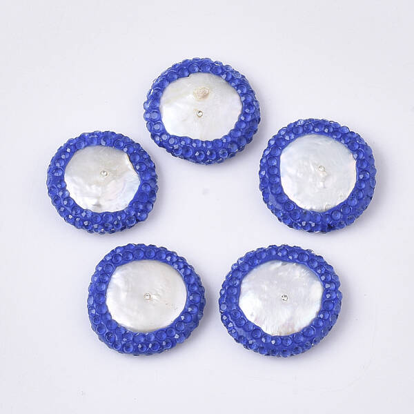 Polymer Clay Rhinestone Beads
