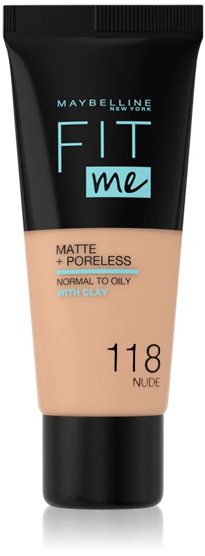 Maybelline Fit Me! Matte + Poreless Foundation 118 Nude 30 ml