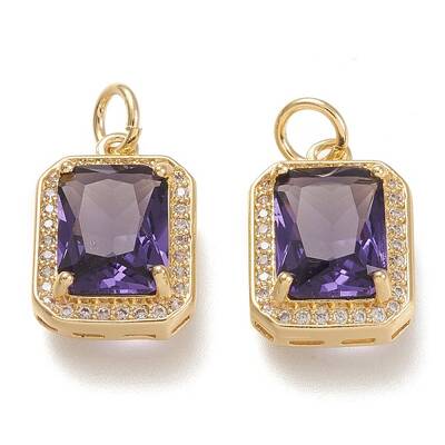 Brass Glass Charms