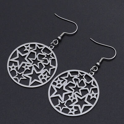 Tarnish Resistant 201 Stainless Steel Dangle Earrings