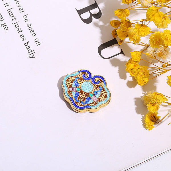 Brass Enamel Beads
