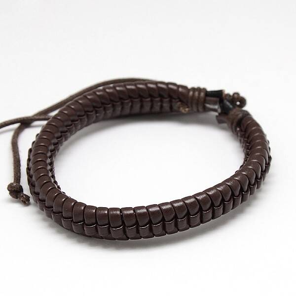 Trendy Unisex Casual Style Leather Wrapped PU Leather Bracelets