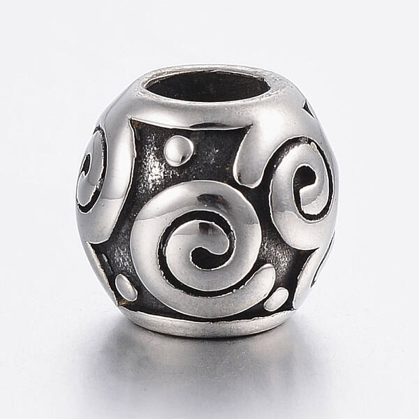 304 Stainless Steel European Beads