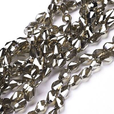 Electroplate Glass Beads Strands