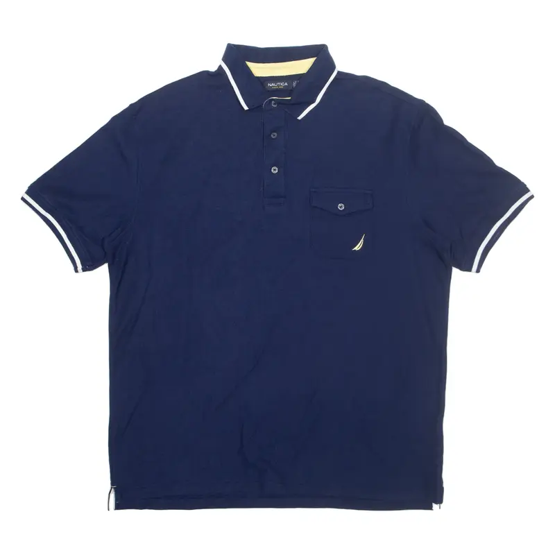 NAUTICA Mens Polo Shirt Blue XL