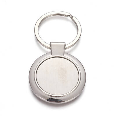 Zinc Alloy Keychain Cabochon Settings