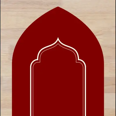 Padded XL Prayer Mat in Red