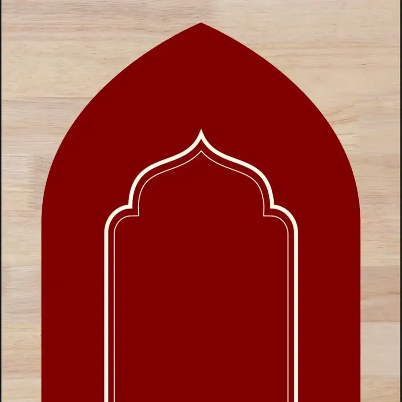 Padded XL Prayer Mat in Red