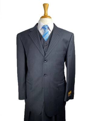 Classic Fit Suit - Pleated Pants - Athletic Fit Suits - Executive Cut Suit