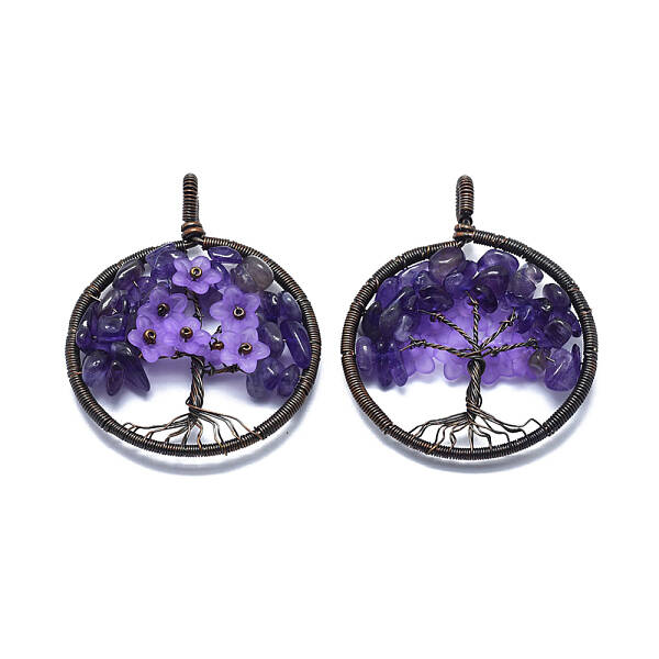 Natural Amethyst Pendants