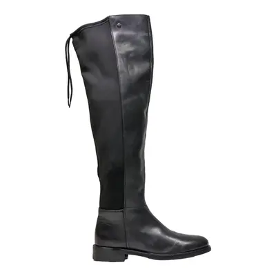 TRUSSARDITJEANS Over The Knee Boots Black Leather Womens UK 5
