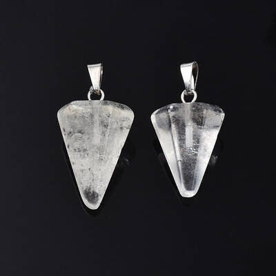 Cone/Spike/Pendulum Natural Quartz Crystal Pendants