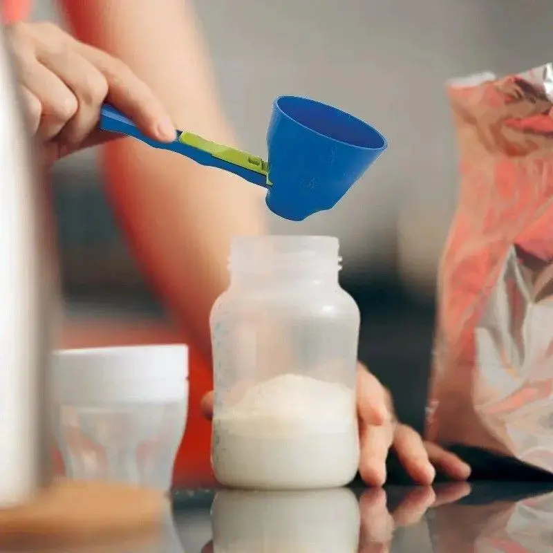 Protein Powder Scoop with Sliding Funnel, 1 Count Durable Measuring Scoop, Kitchen Gadget for All Occasions, Utensils, Kitche...