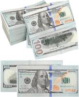 Disposable Dinner Paper Party Napkins, 100 Dollar Bill Money, 48-Count