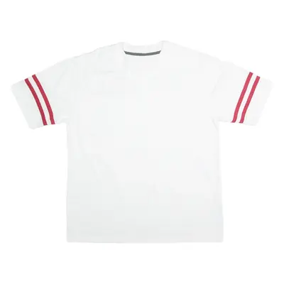 Cyril Hanouna Mens Jersey White V-Neck 2XL