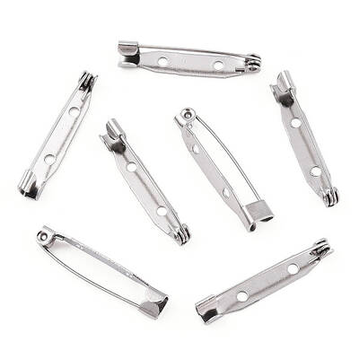 Tarnish Resistant 201 Stainless Steel Brooch Pin Back Safety Catch Bar Pins