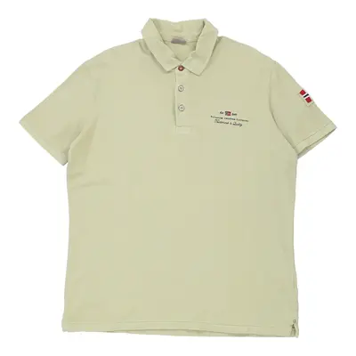 Napapijri Polo Shirt - 2XL Green Cotton