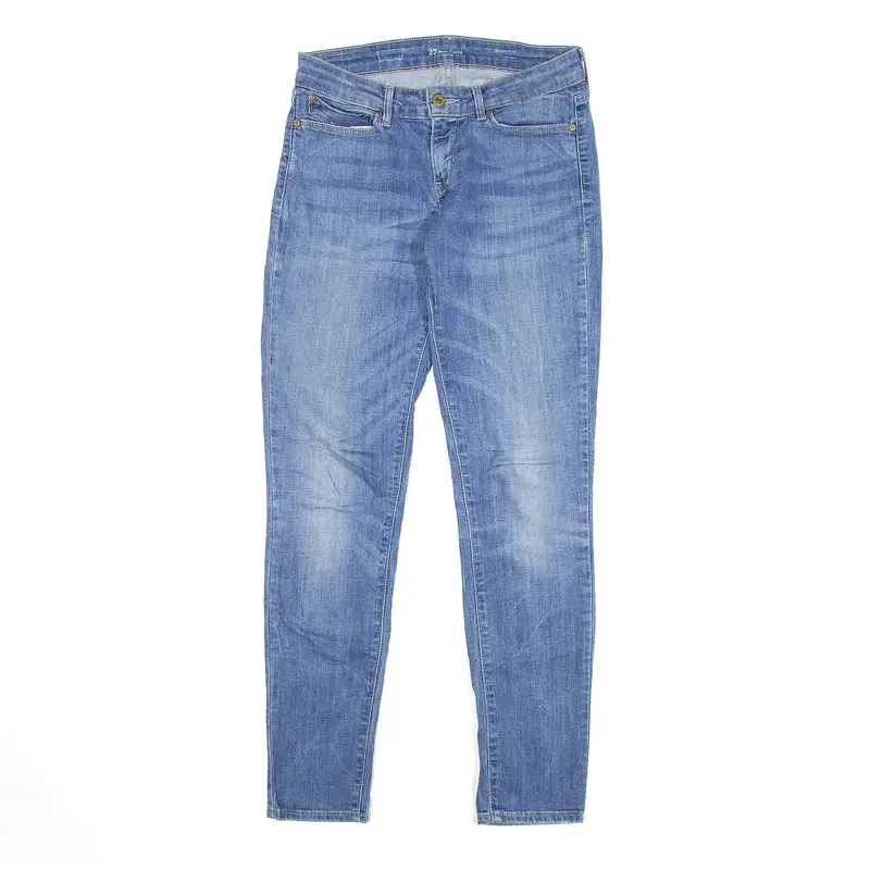 LEVI'S Modern Rise Jeans Blue Denim Slim Skinny Stone Wash Womens W27 L32