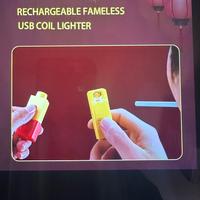 2 Pack Rechargeable Flameless USB Coil Lighter for Safe and Easy Ignition