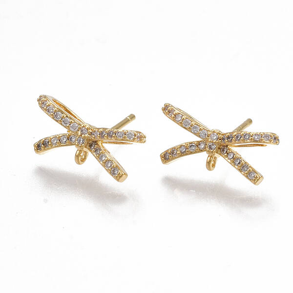 Brass Stud Earring Findings