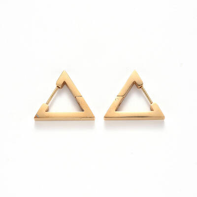 PVD Vacuum Plating 304 Stainless Steel Huggie Hoop Earrings