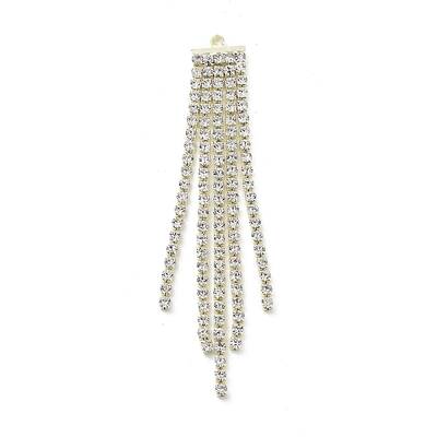 Alloy with Rhinestone Cup Chains Tassel Pendants