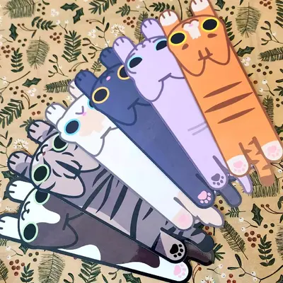 Long Cats & Dogs Double Sided Bookmarks (Different Designs on Front/Back)