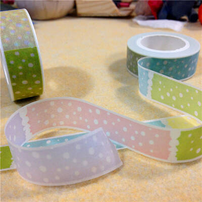 Polka Dot Pattern DIY Scrapbook Decorative Paper Tapes