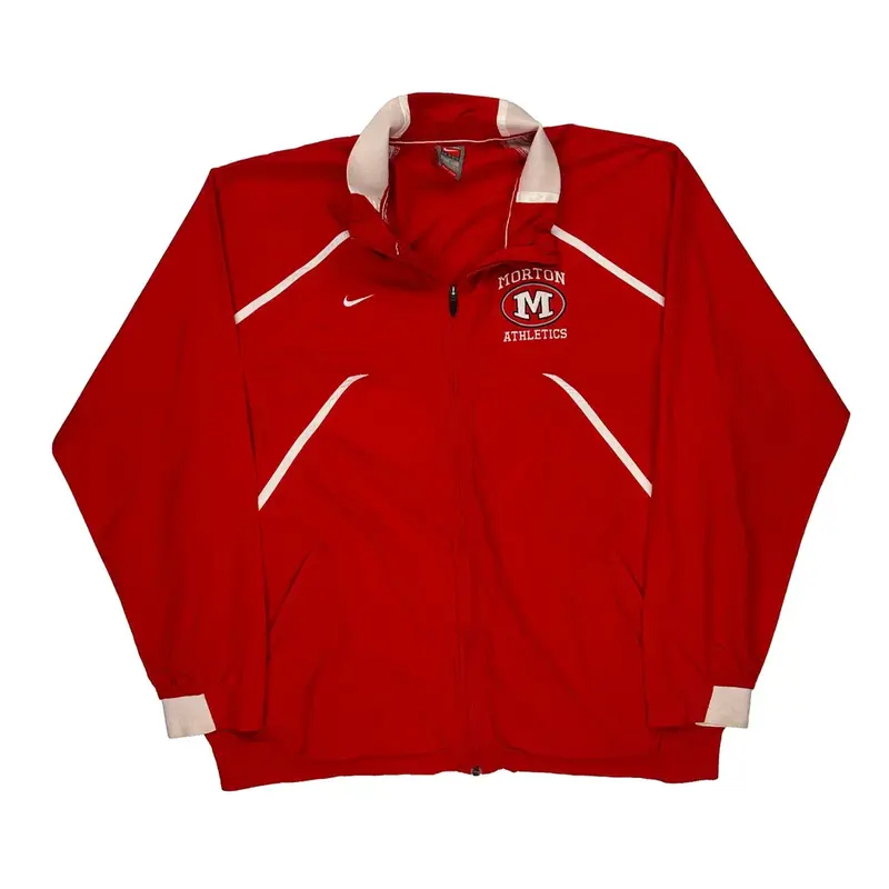 Morton Athletics Nike Track Jacket - XL Red Polyester