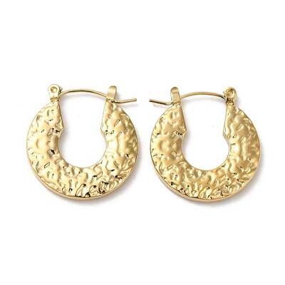 Rack Plating 304 Stainless Steel Hoop Earrings for Women