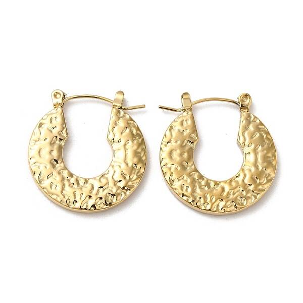 Rack Plating 304 Stainless Steel Hoop Earrings for Women