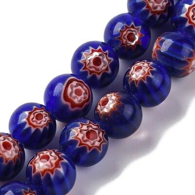 Handmade Millefiori Lampwork Beads Strands