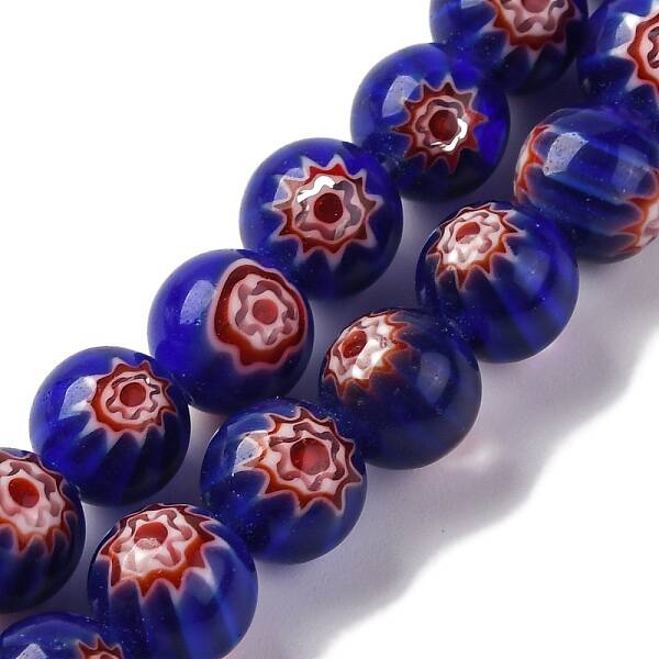Handmade Millefiori Lampwork Beads Strands