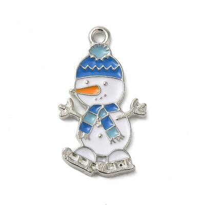 Winter Theme Alloy Enamel Pendants