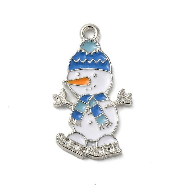 Winter Theme Alloy Enamel Pendants