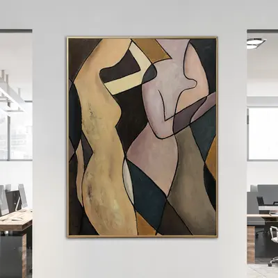 Original Abstract Figurative Paintings On Canvas Creative Expressionist Artwork Colorful Fashion Painting Hand Painted Art | ...