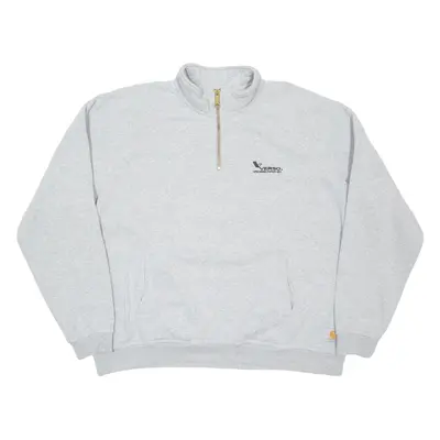 CARHARTT Relaxed Fit Verso Wisconsin Rapids Mill Mens Sweatshirt Grey USA 2XL