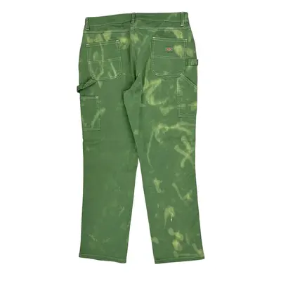 Dickies Tie-Dye Trousers - 36W 31L Green Cotton Blend