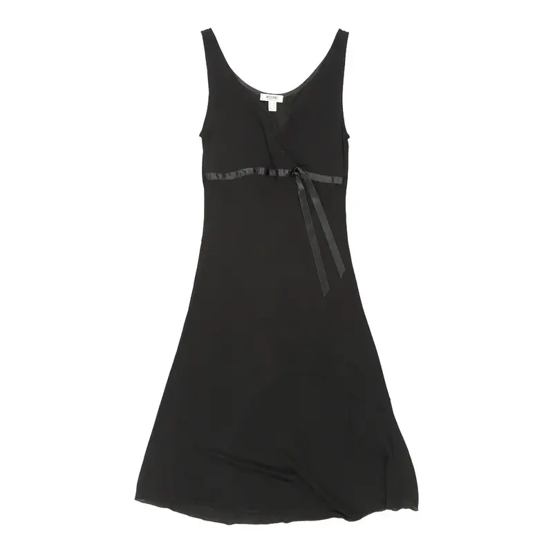 Cheap & Chic Moschino Midi Dress - Medium Black Viscose | Size: medium