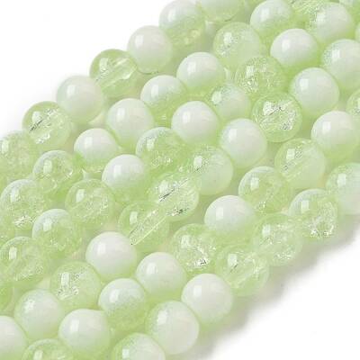 Crackle Glass Beads Strands