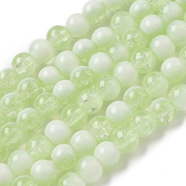 Crackle Glass Beads Strands