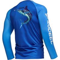 RODEEL UPF 50+ Sun UV Protection T-Shirts, Men Raglan Long Sleeve Lightweight Quick Dry Breathable Cooling Rash Guard Shirts ...