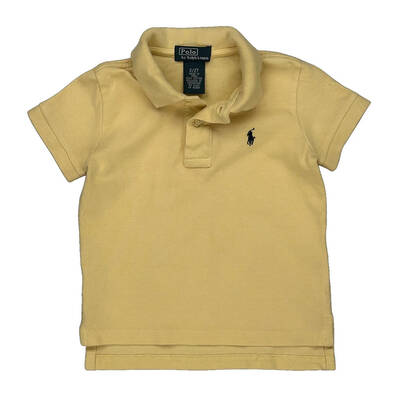 Age 2 Polo By Ralph Lauren Polo Shirt - 3XS Yellow Cotton