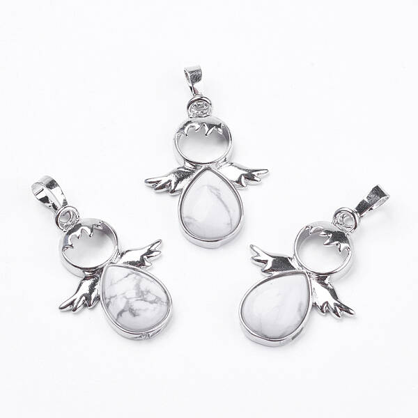 Natural Howlite Pendants