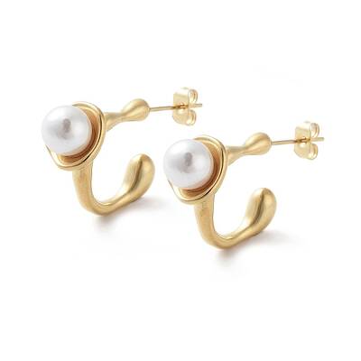 PVD Vacuum Plating 304 Stainless Steel Stud Earrings