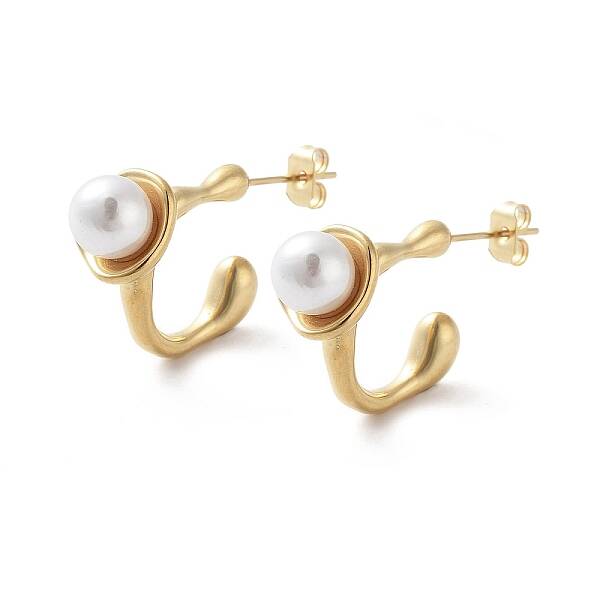 PVD Vacuum Plating 304 Stainless Steel Stud Earrings