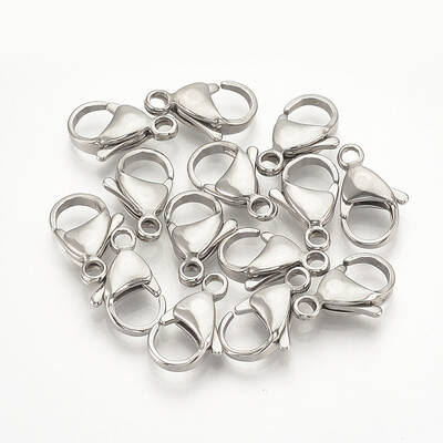 Tarnish Resistant 304 Stainless Steel Lobster Claw Clasps