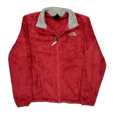 The North Face Fleece Jacket - Medium Red Polyester