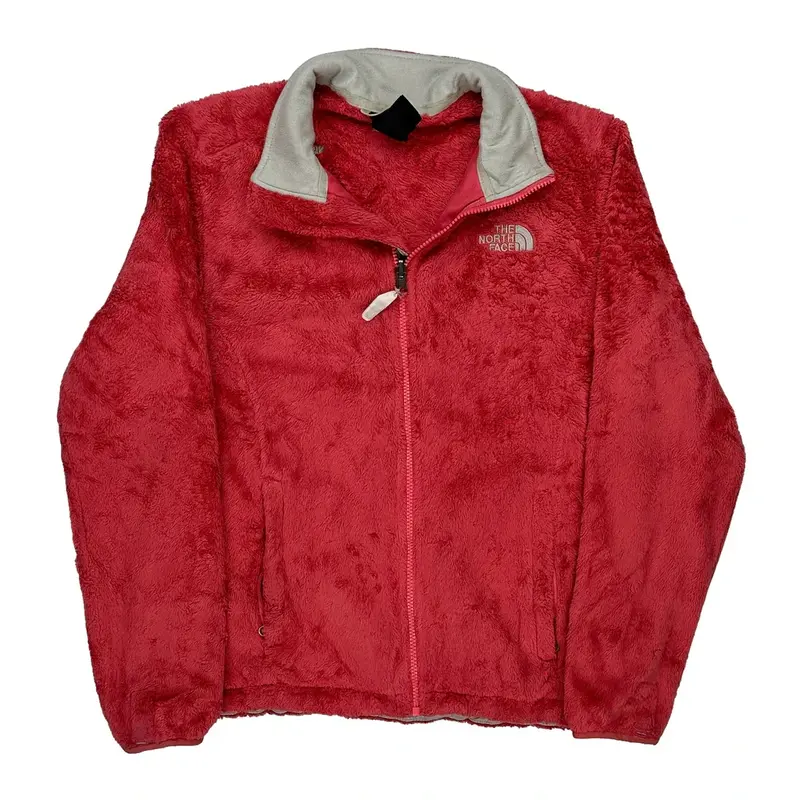 The North Face Fleece Jacket - Medium Red Polyester
