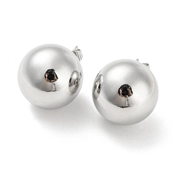 Brass Stud Earrings